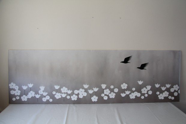 Eitt af verkunum á sýningunni.