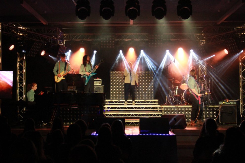 Frá Sturtuhausnum í Gryfjunni 23. janúar 2020.