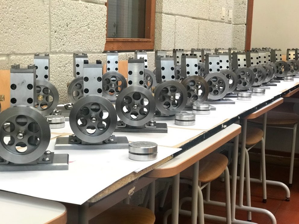 Loftvélar nemenda á fjórðu önn í vélstjórn.