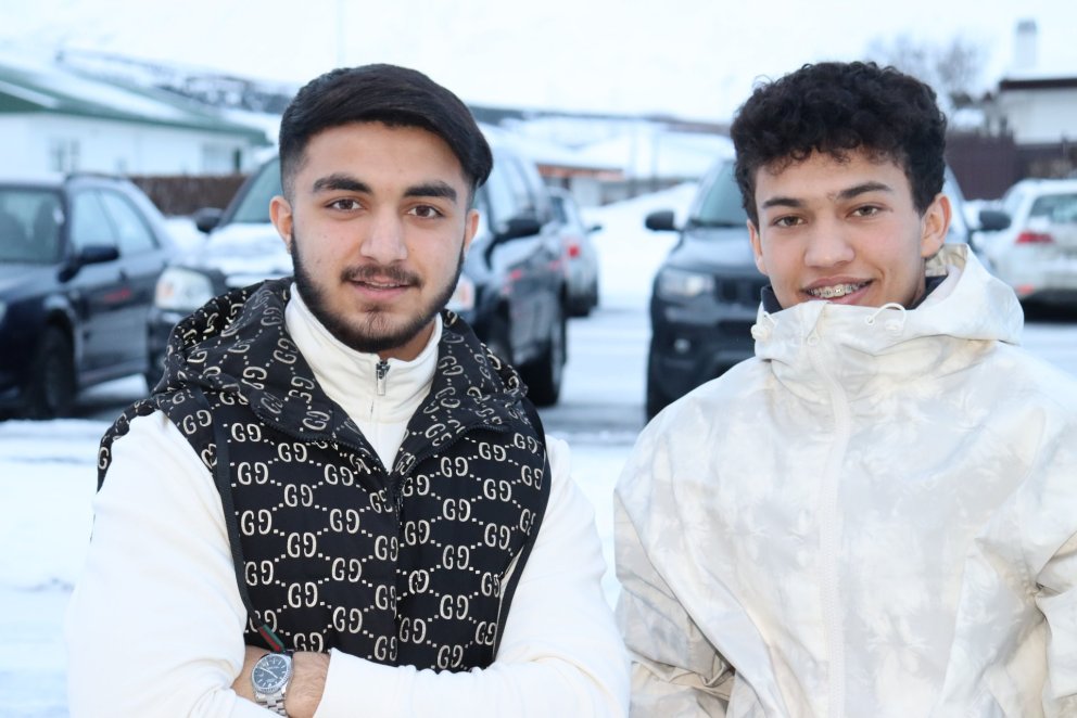 Hani Boobi (til vinstri) og Ahmed Ibrahim Al Hussein.