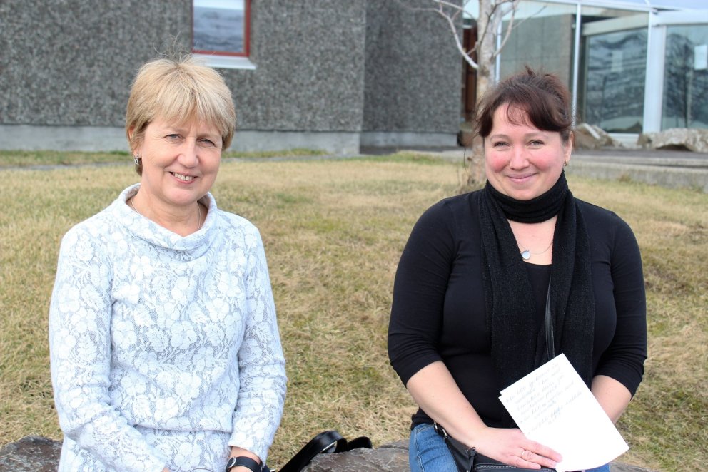 Raili Sirgmets (t.v.) og Kristi Parm.