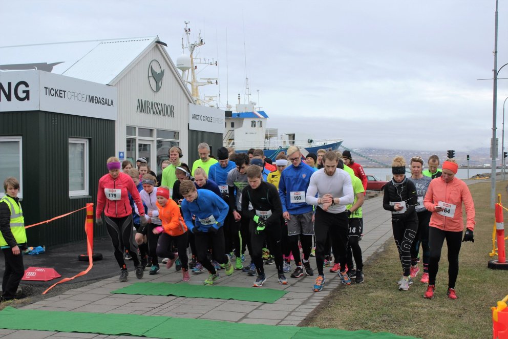 Ræsing Vorhlaups VMA í gær.