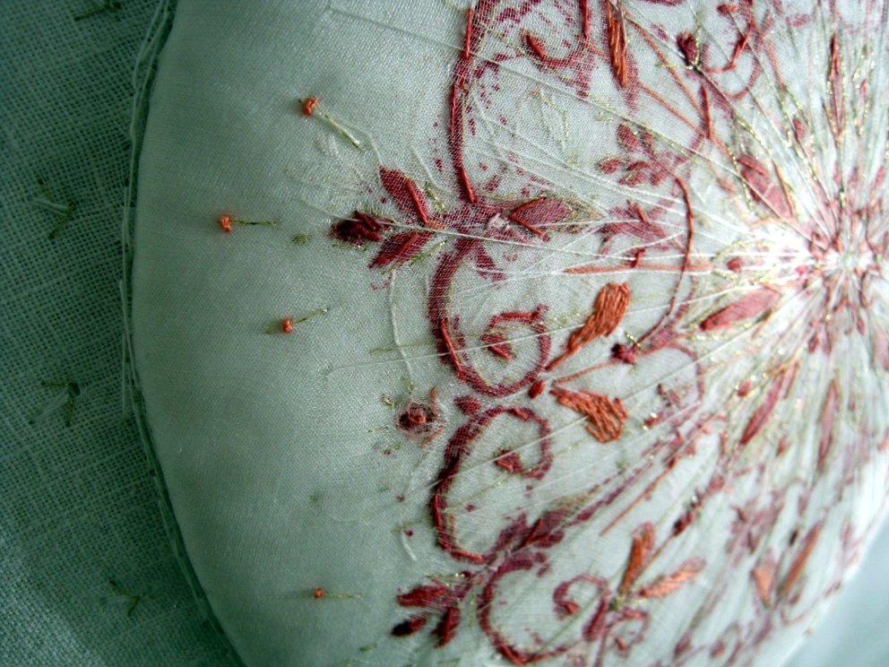 Eitt af verkum Bjargar á sýningunni.