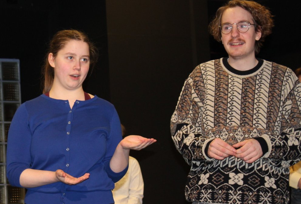 Æfing á Grís í Gryfjunni sl. miðvikudagskvöld.