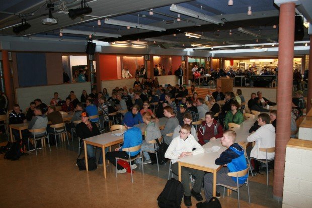 Nýnemar í Gryfjunni í morgun.