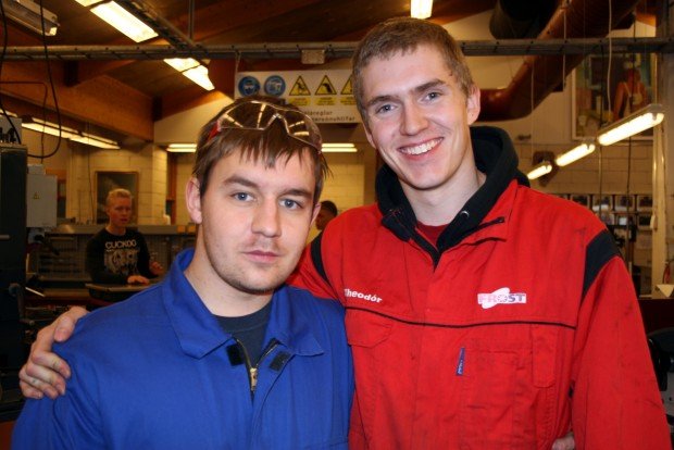 Óskar Þór Arnarsson (t.v) og Ásgeir Högnason.