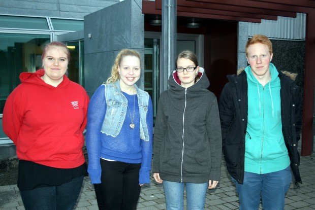 Frá vinstri: Birna, Elín, María og Halldór.