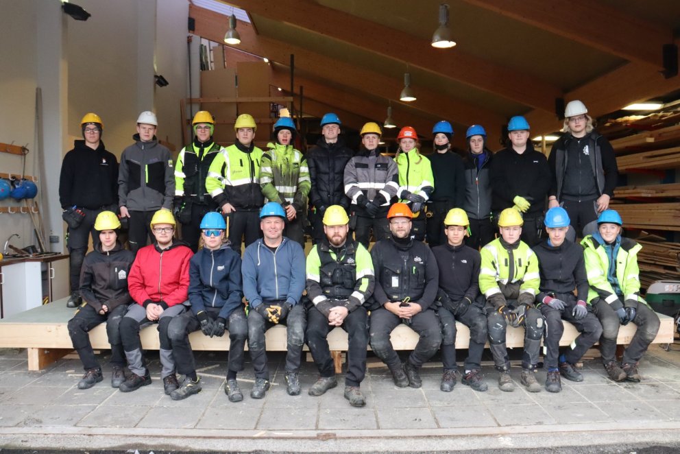 Sumarbústaðargengið - nemendur og kennarar.