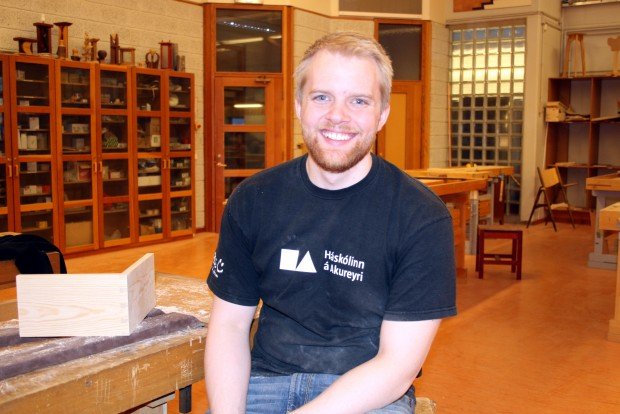 Böðvar Jónsson, húsasmíðanemi úr Aðaldal.