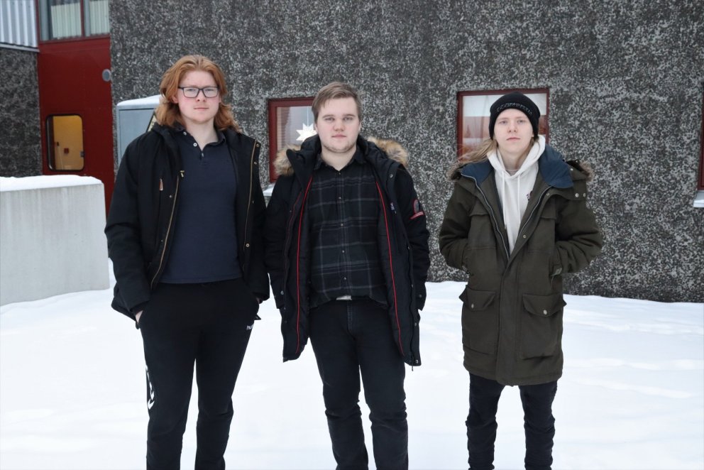 Frá vinstri: Hákon Logi, Sigurður Bogi og Dagur.