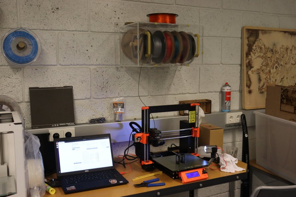 Hinn nýi þrívíddarprentari Fab Lab Akureyri.