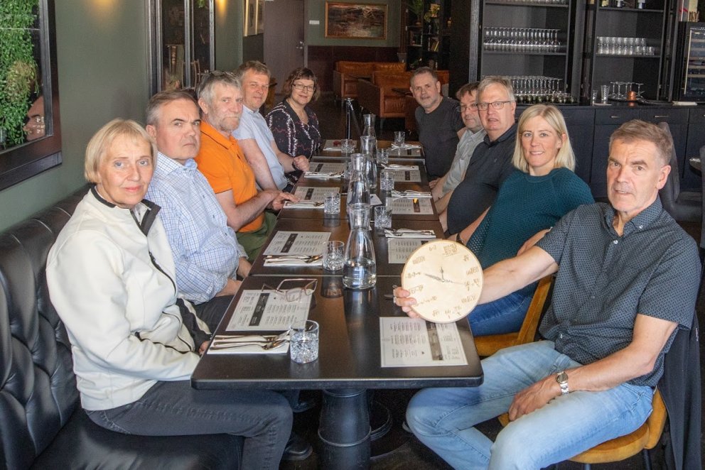 Indriði og samkennarar hans í stærðfræði við VMA.