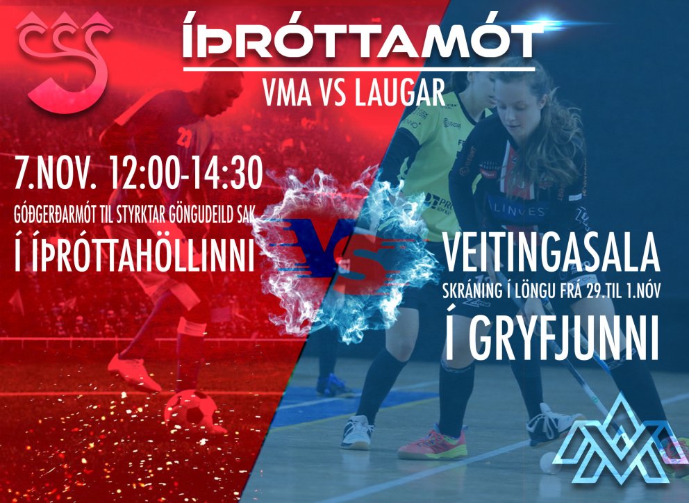 Mikil þátttaka í íþróttadeginum á morgun - hefst kl. 12:00 í Íþróttahöllinni