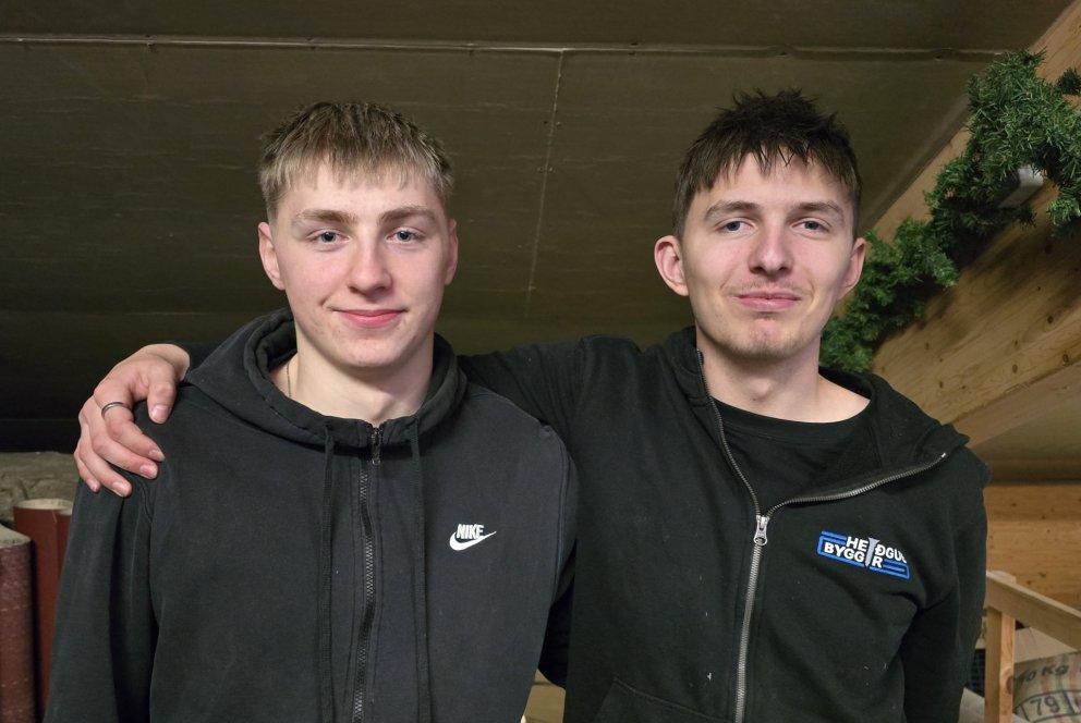 Kjartan Halldór Steinunnarson (t.v.) og Hannes Logi Jóhannsson.