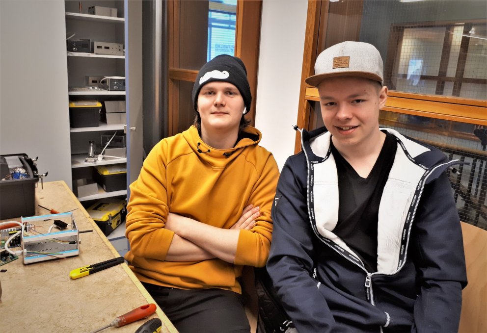 Kristófer Þorri (t.v.) og Daði Örn.