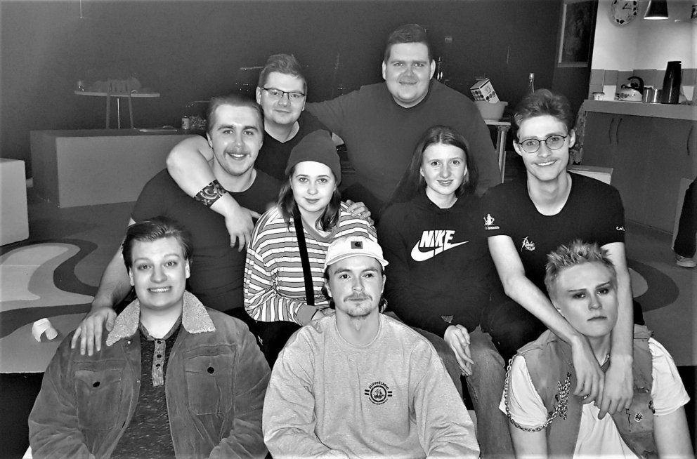 Á Melum. Núverandi og fyrrverandi nemendur VMA.