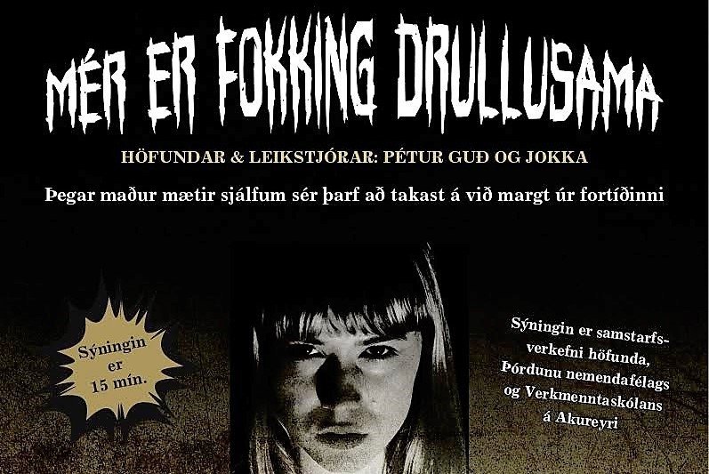 Mér er fokking drullusama - frumsýning í dag í Gryfjunni