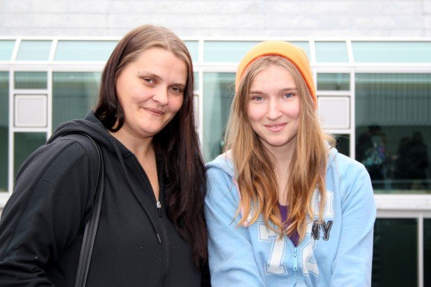 Mæðgurnar Brynja Herborg og Stefanía Daney.