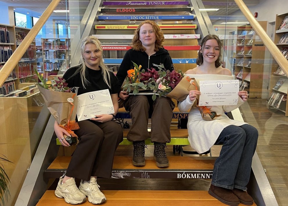 Mars Baldurs hlaut fyrstu verðlaun í ritlistakeppni Ungskálda árið 2025. Mynd: Akureyri.is