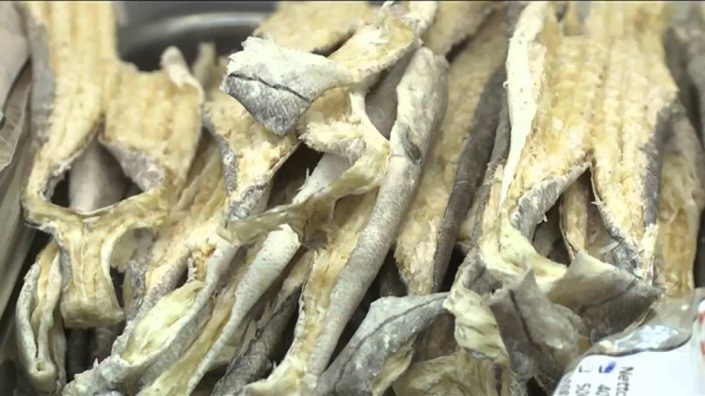 Þurrkun á harðfiski er stefið í einu verkefninu.