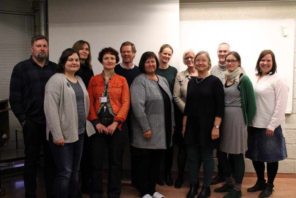 Norrænir tungumálakennarar í VMA í síðustu viku.