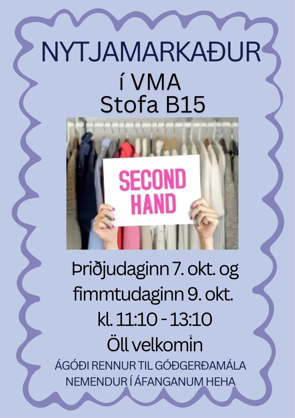 Nytjamarkaður í B15 í dag