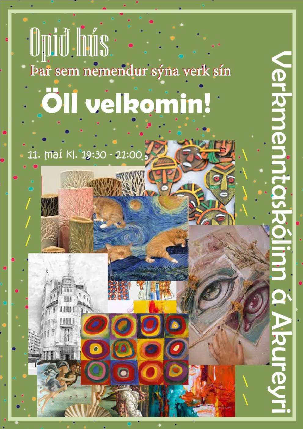Opið hús kl. 19:30 til 21:00 í kvöld, fimmtudag.