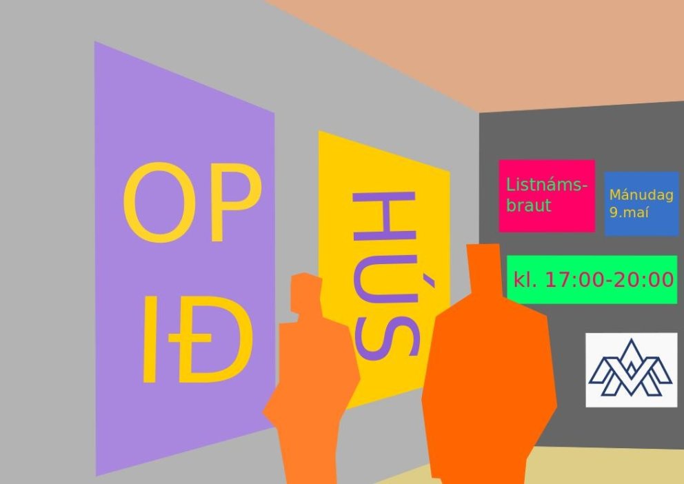 Plakat: Máni Bansong Kristinsson í MARG1MV03.