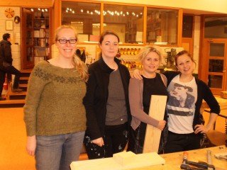 Verðandi húsgagnasmiðir í TRÉ 109.