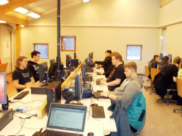 Úr kennslustund í forritunaráfanga í VMA.