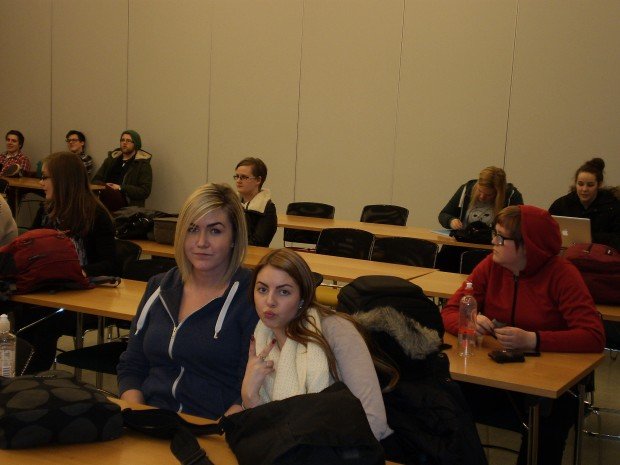 Nemendur í áfanga í kynjafræði.