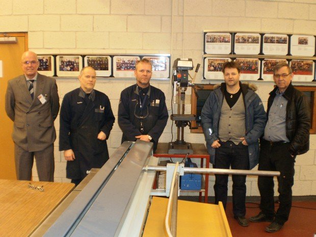 Fulltrúar VMA og Blikk- og tækniþjónustunnar.