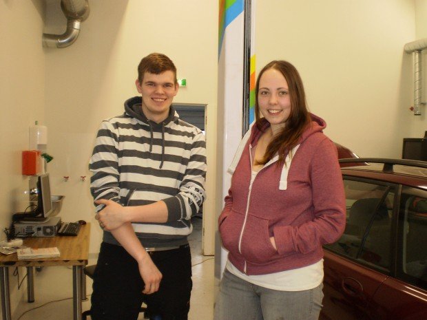 Austfirðingarnir Ásgrímur Bogi og Íris Björk.