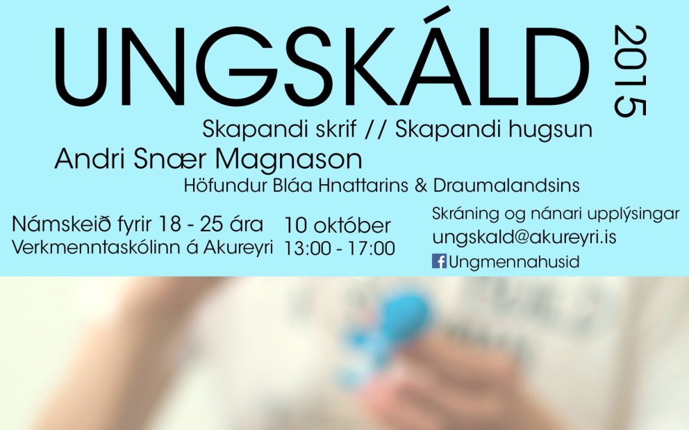 Nú er um að gera að skrá sig á námskeið Andra Snæs