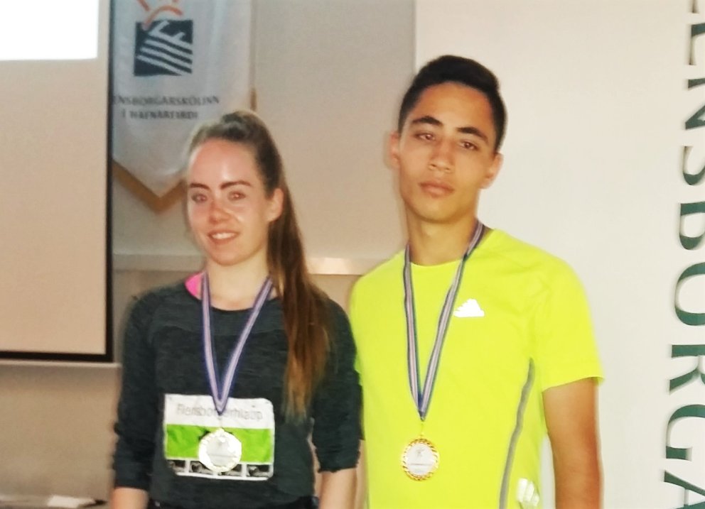 Oddrún og Otto - framhaldsskólameistarar 2016.