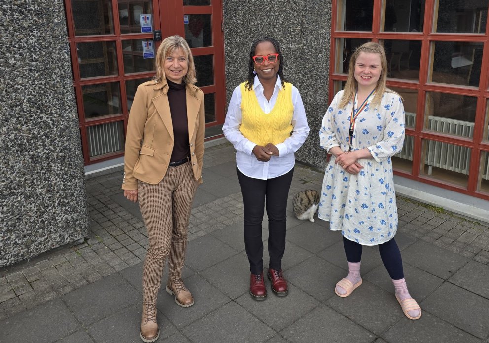 Irmgard Stieger (t.v), Beverley Allen-Stingeder og Dagný Hulda Valbergsdóttir.