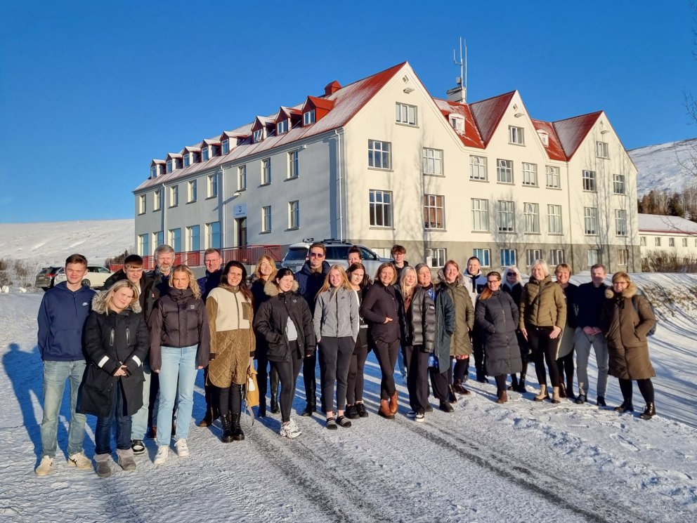 Frumsýning myndbandanna var á Laugum í vikunni.