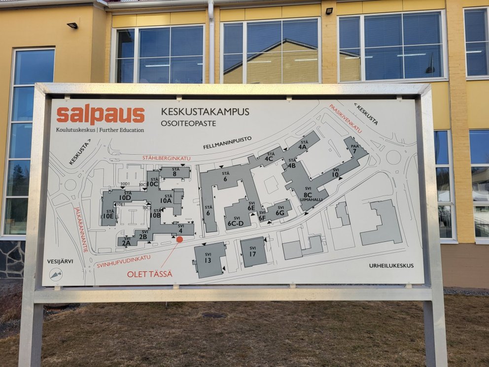 Salpaus fjölbrautaskólinn er í Lahti í Finnlandi. Mynd: Borghildur Ína Sölvadóttir.