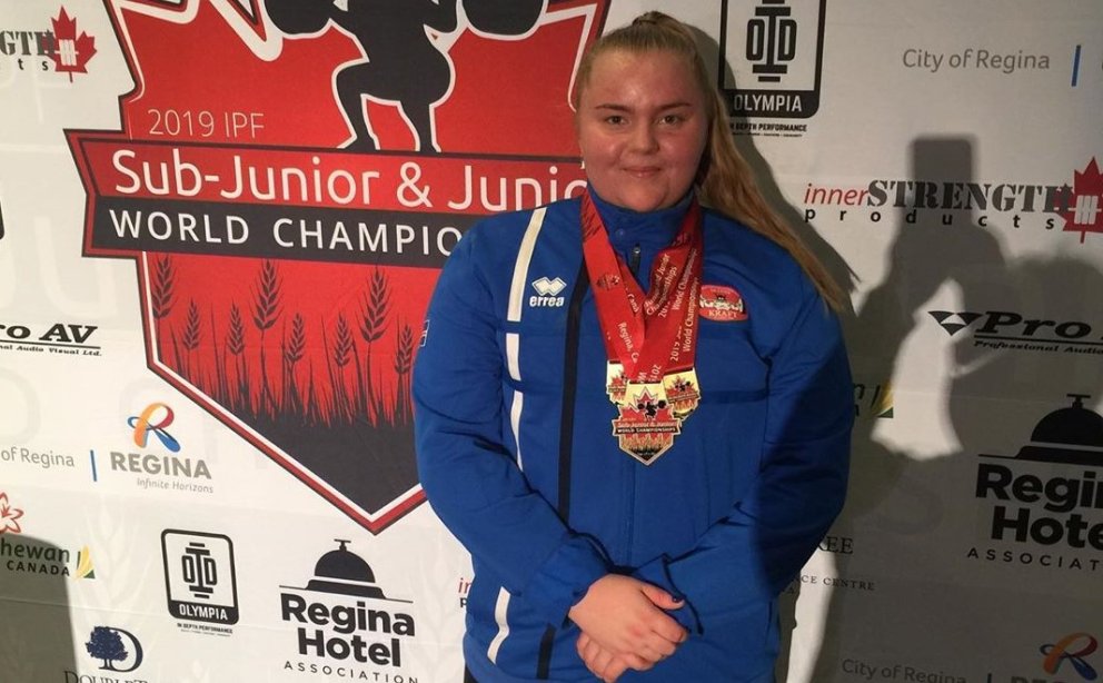 Heimsmeistarinn Sóley Margrét Jónsdóttir.