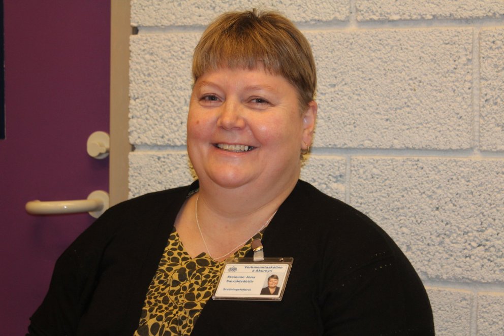 Steinunn Jóna Sævaldsdóttir stuðningsfulltrúi.