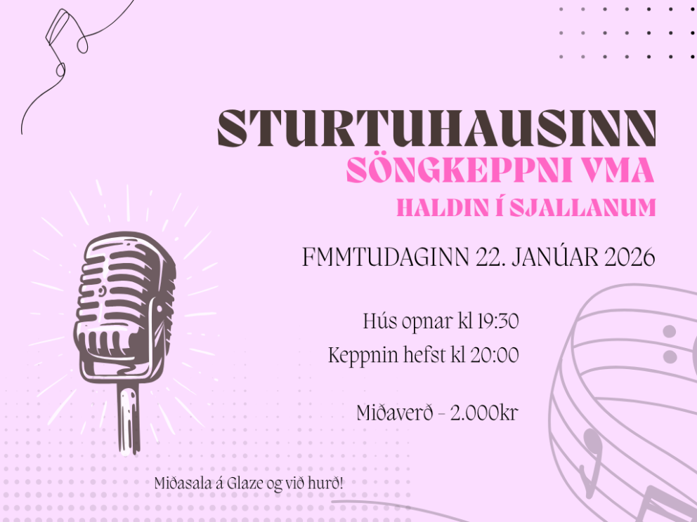 Sturtuhausinn 22. janúar í Sjallanum