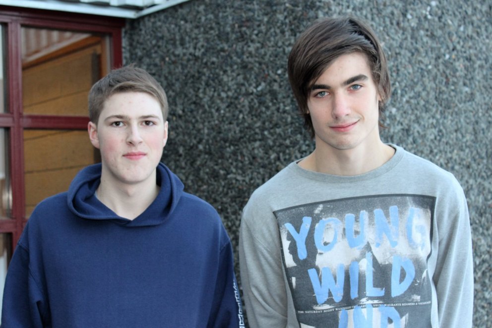 Bergur Unnar (t.v.) og Fannar Logi.