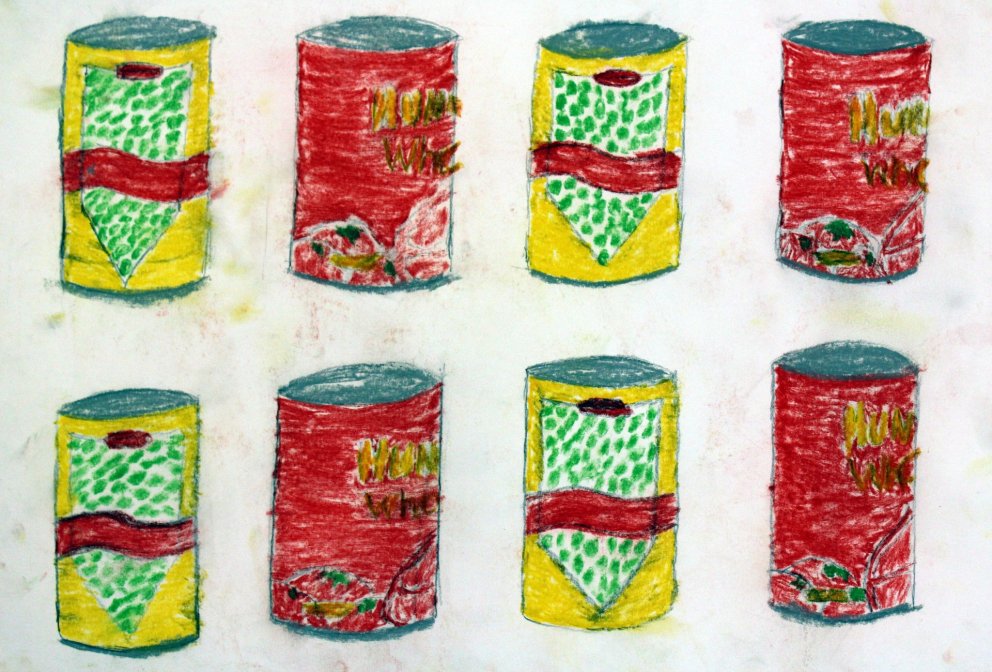 Ein af fjölmörgum myndum á nemendasýningunni.