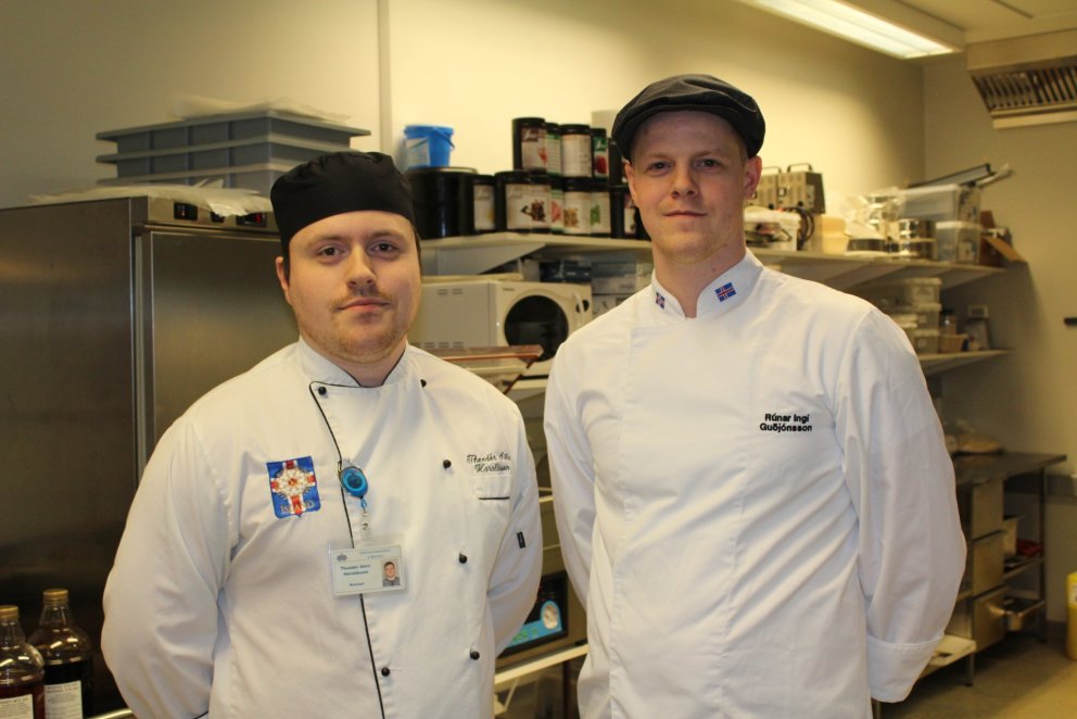 Rúnar Ingi (til hægri) og Theódór Sölvi.