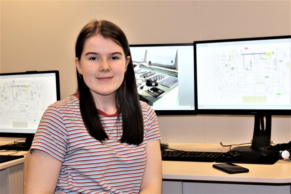 Þóra Kolbrún Jóhannsdóttir, nemi í vélstjórn.