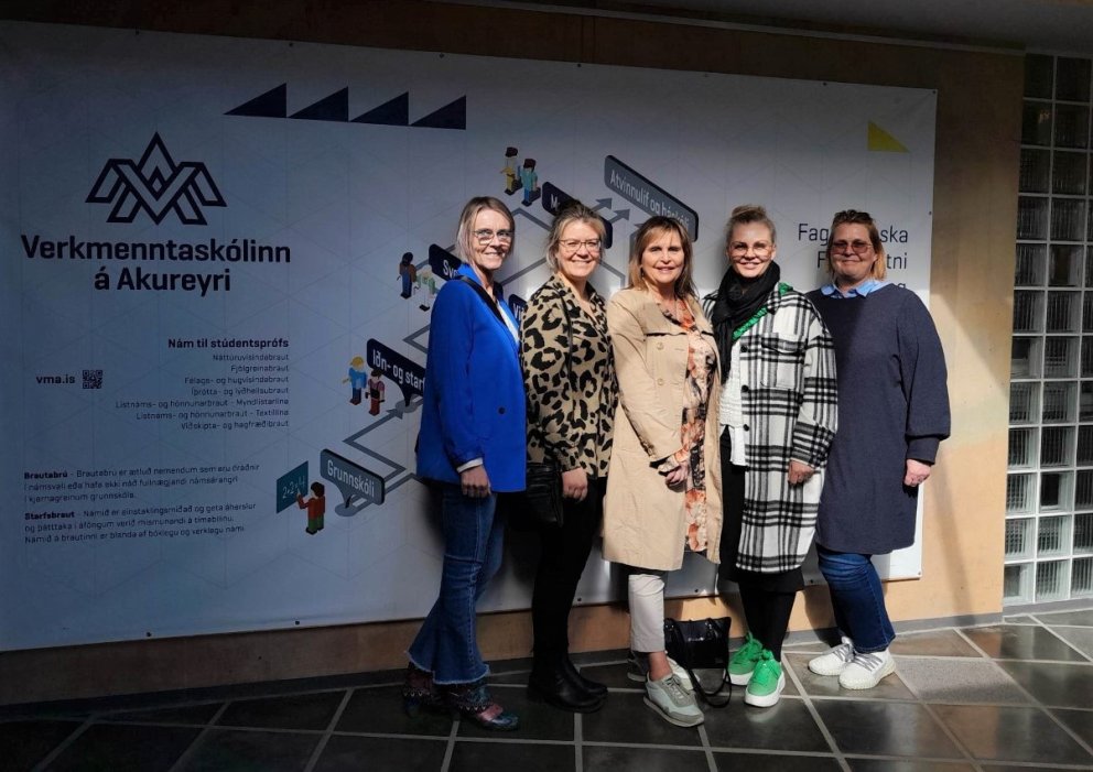 Fjórir kennarar úr FB í heimsókn í VMA.