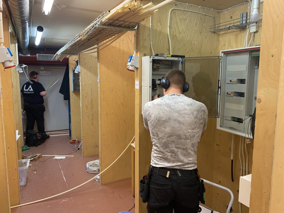 Svipmynd úr sveinsprófnu. Mynd: Haukur Eiríksson.