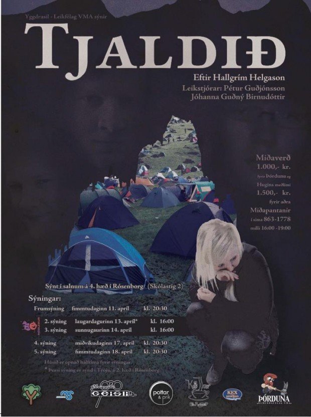 Tjaldið frumsýnt annað kvöld