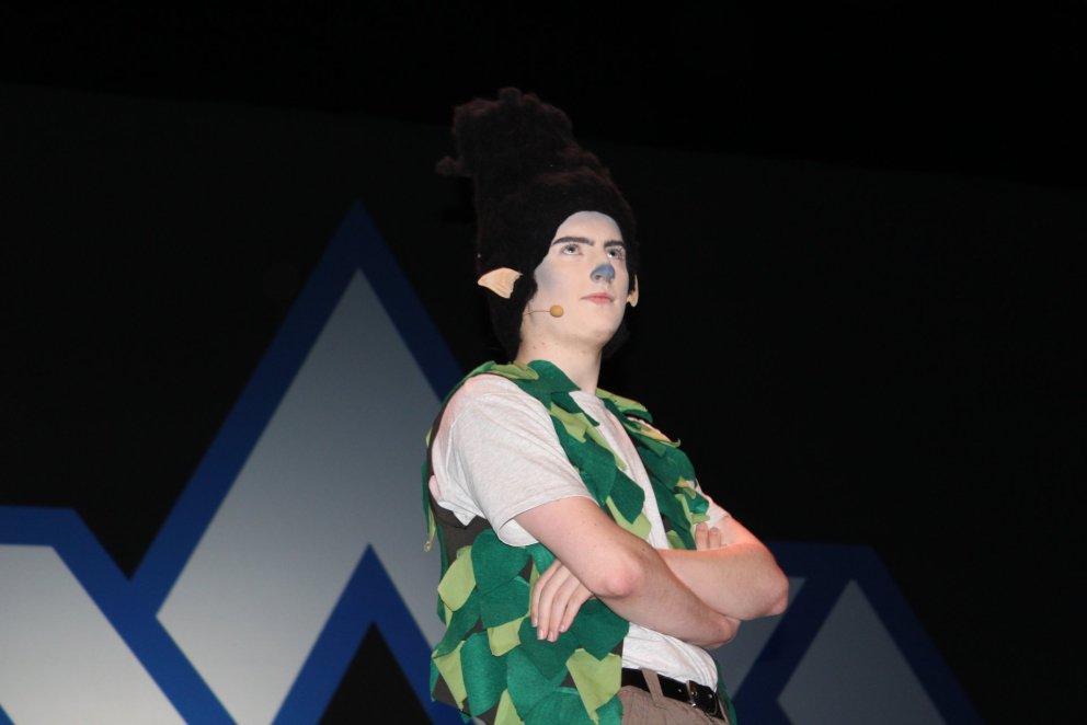 Eyþór Daði er í öðru aðalhlutverkanna í Tröllum.