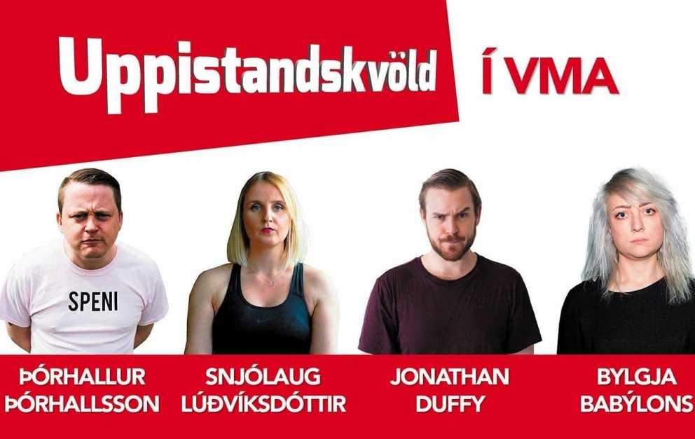 Uppistandskvöld í Gryfjunni í kvöld